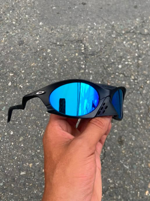 Plantaris lente azul montura negra