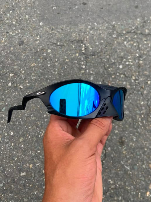 Plantaris lente azul montura negra