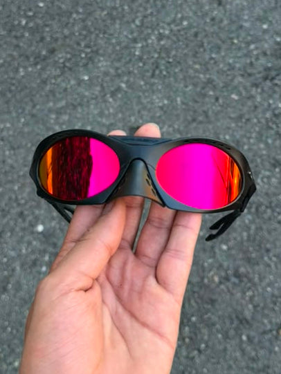 Plantaris lente rosa y naranja