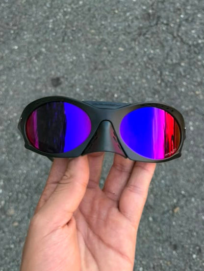 Plantaris lente morado y rojo