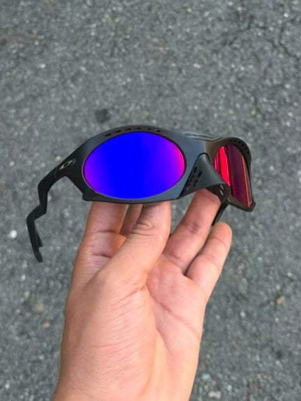 Plantaris lente morado y rojo