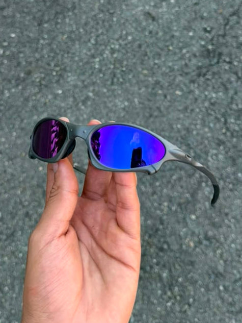 Penny lente morado con rosa