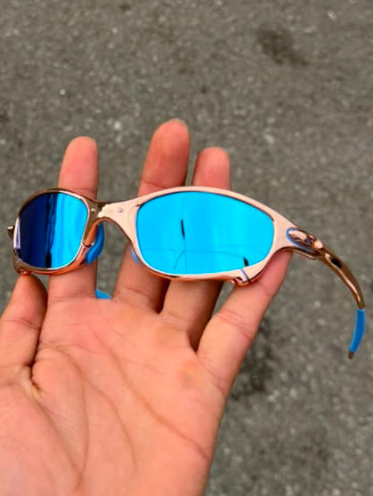 Juliet dorado lente azul
