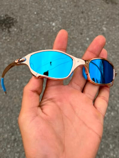 Juliet dorado lente azul
